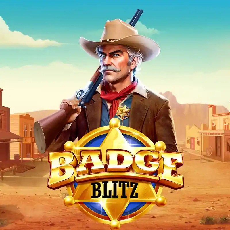 Badge Blitz logo by Pragmatic Play at Wyns Casino