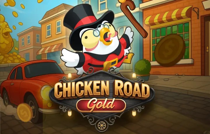 Chicken Road Gold slot logo by InOut at Wyns Casino