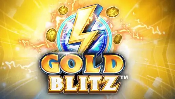 Gold Blitz slot logo by Fortune Factory Studios at Wyns Casino