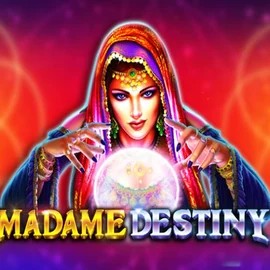 Madame Destiny slot logo by Pragmatic Play at Wyns Casino