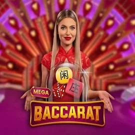 Mega Baccarat by Pragmatic Play, showcased at wynscasino.eu – game logo