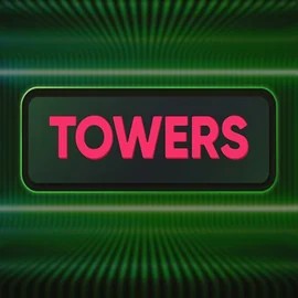 Towers slot logo by Turbo Games at Wyns Casino