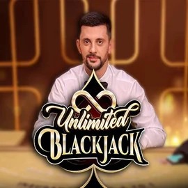 Unlimited Blackjack online game logo by Ezugi on wynscasino.eu